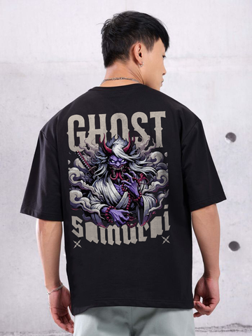 Ghost Samurai Men Oversized Printed T-shirt