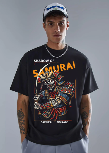 Shadow Samurai Men Oversized Printed T-shirt