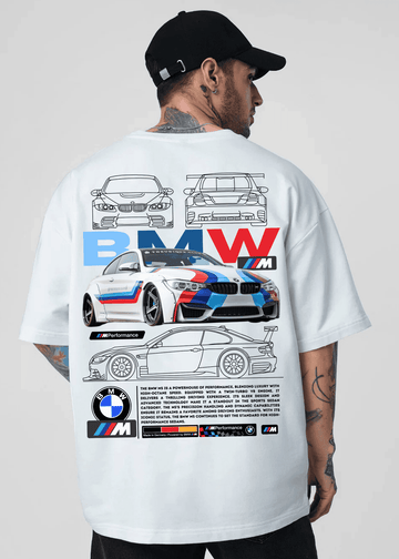 BMW Men Oversized Printed T-shirt