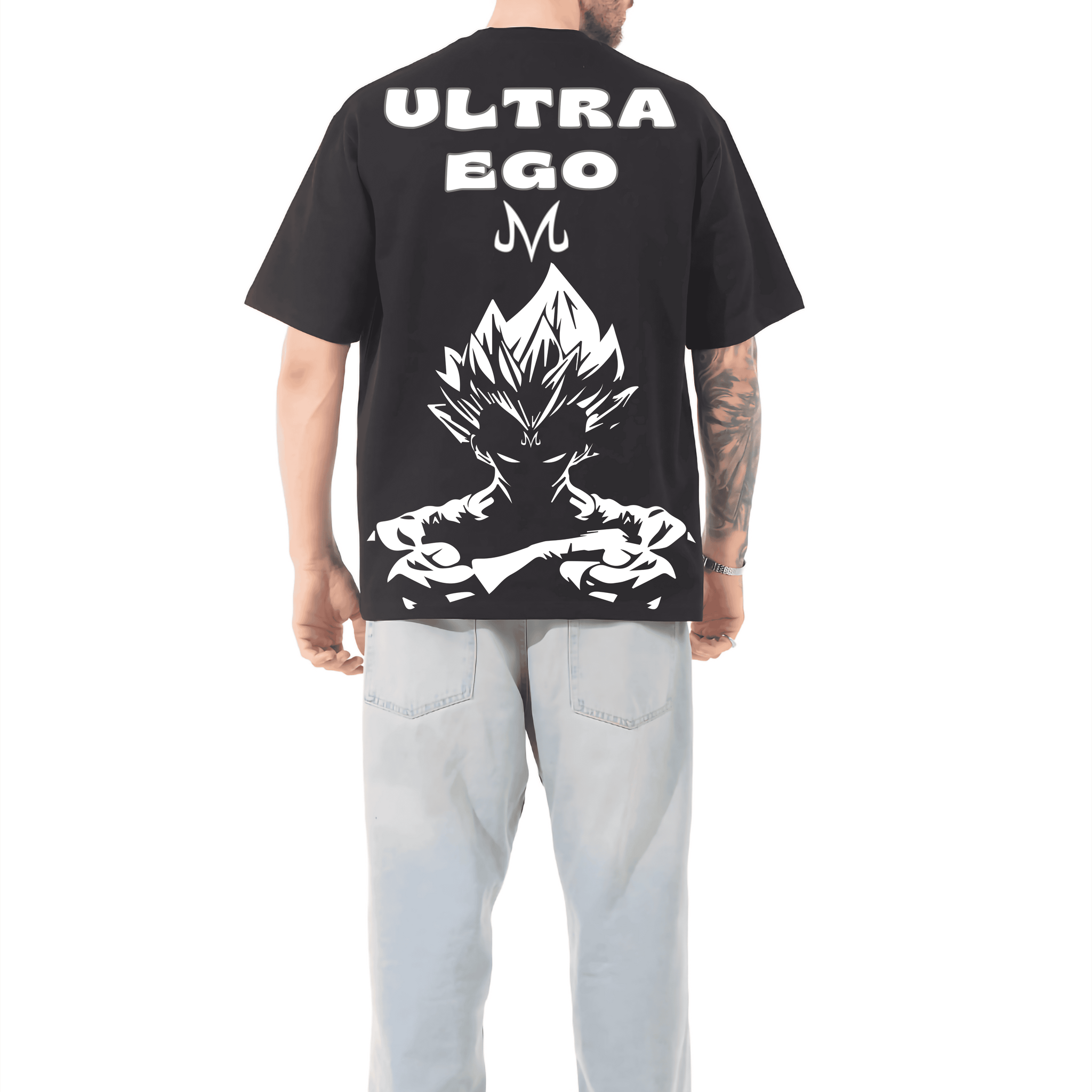 GOKU ULTRA EGO Anime Men Oversized Printed T-shirt