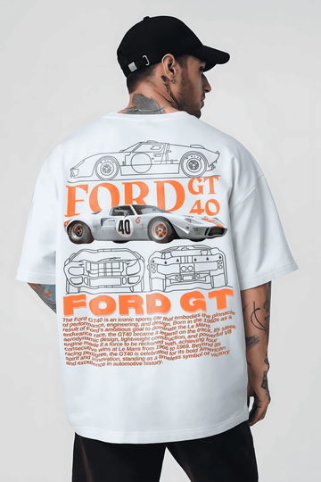 GT-40 Men Oversized Printed T-shirt