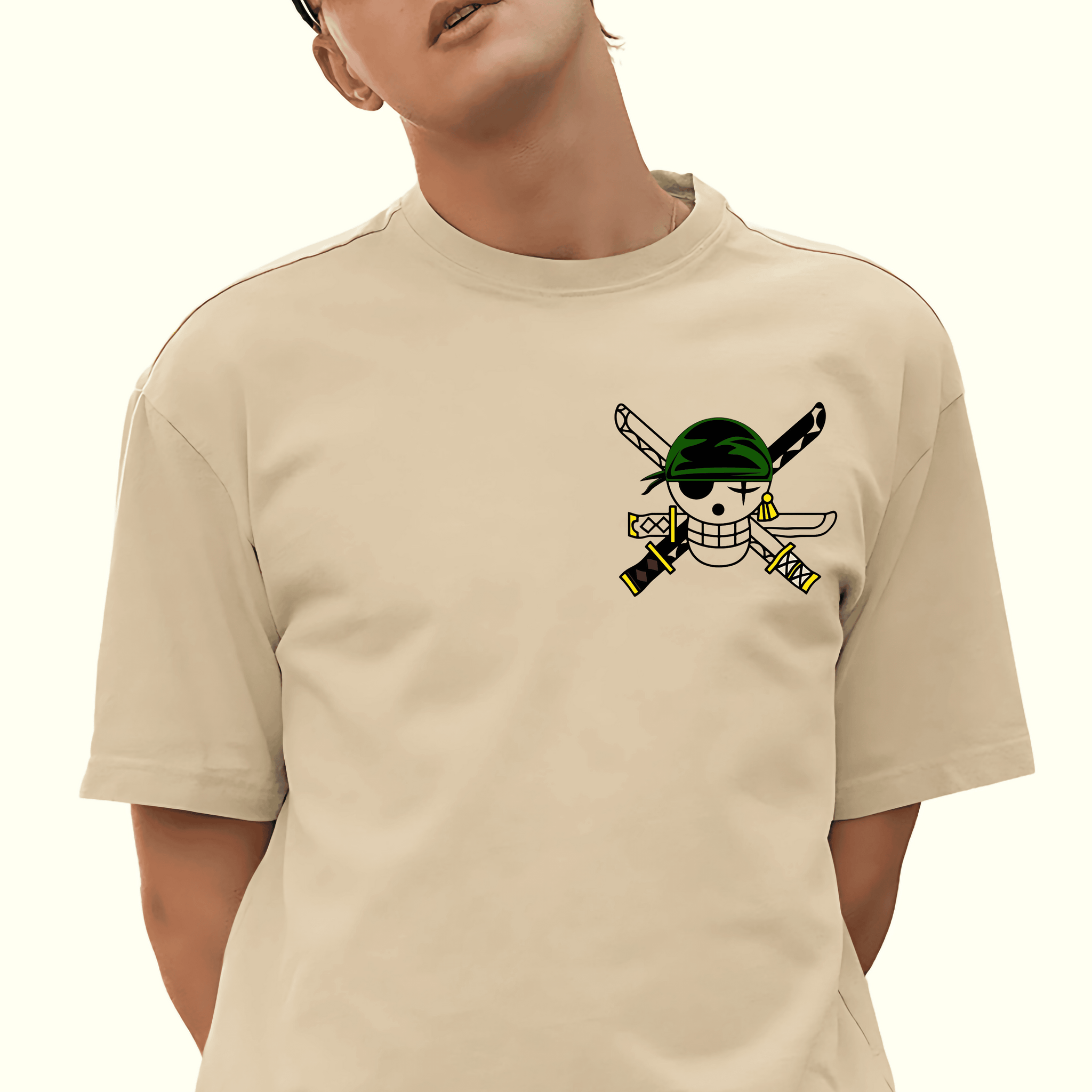 RORONOA ZORO One Piece Men Oversized Printed T-shirt