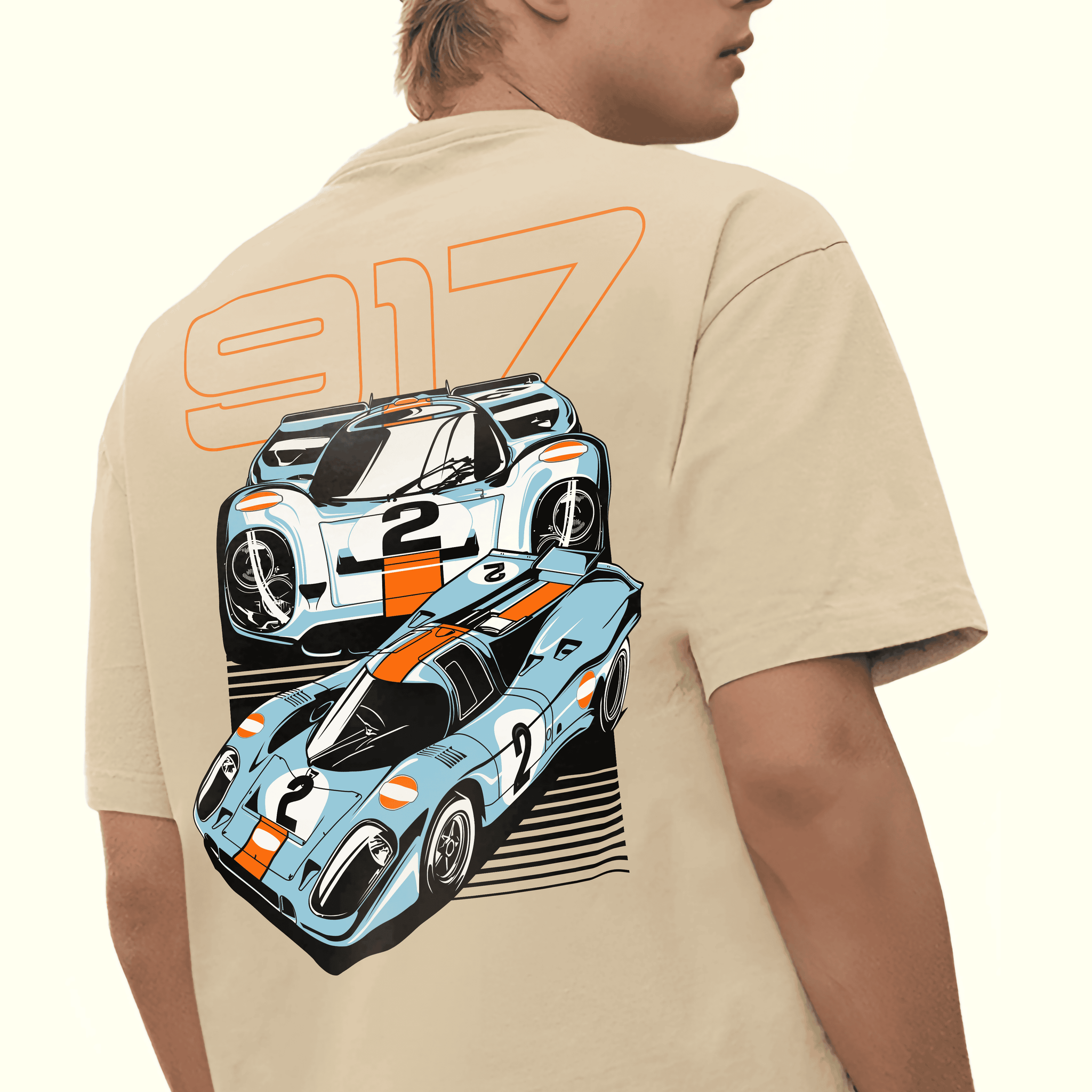 PORSCHE 917 Men Oversized Printed T-shirt