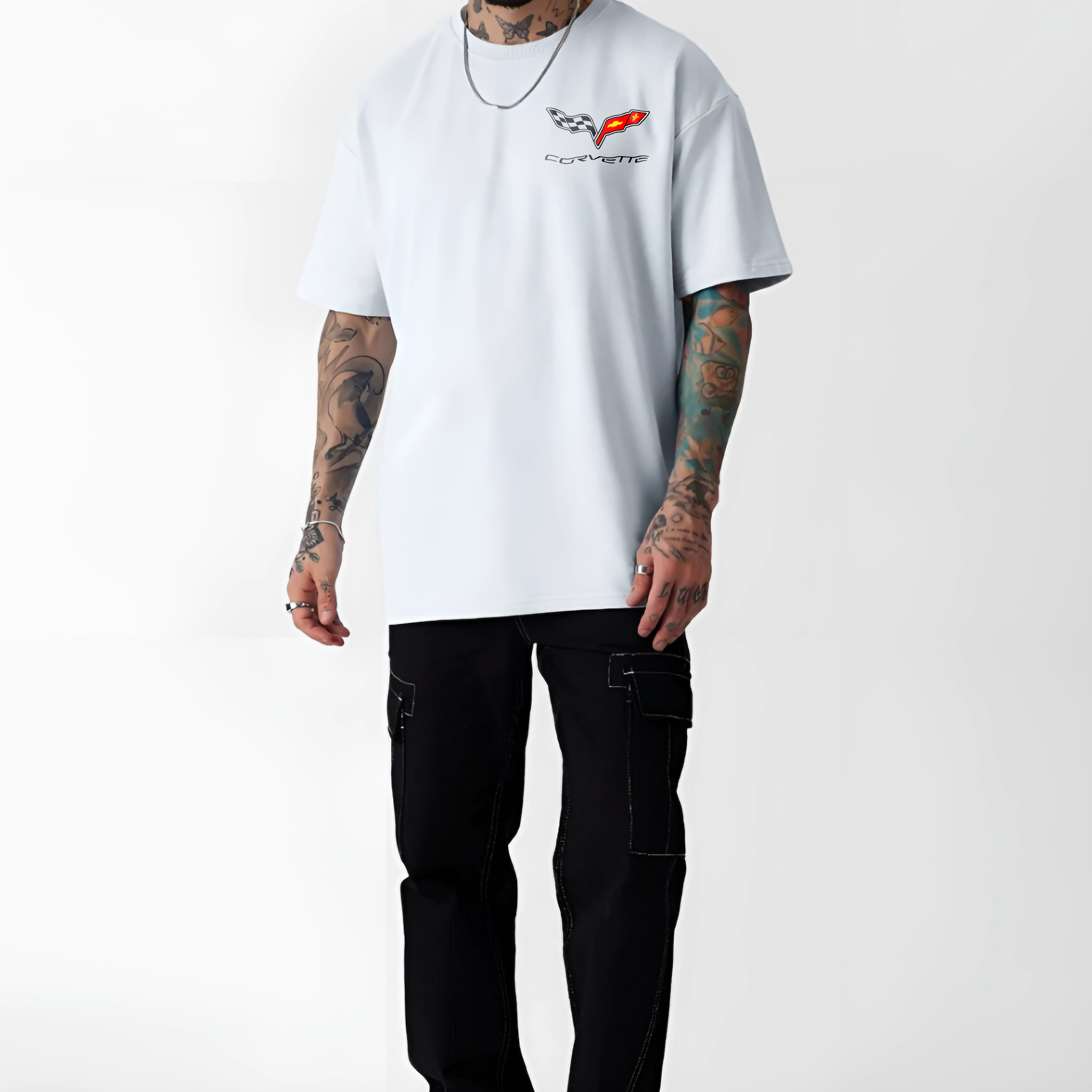 CHEVROLET Men Oversized Printed T-shirt