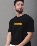 chainsaw genz tshirts oversized black color 